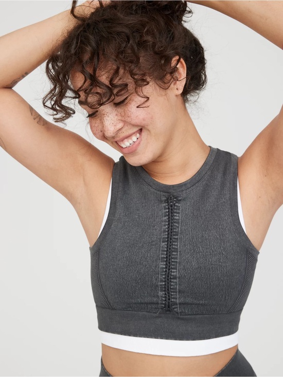 aerie Other - OFFLINE By Aerie Seamless Macrame Longline Sports Bra // Womens Large
